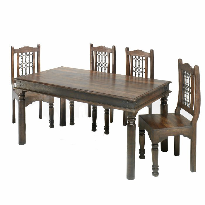 ClassicLiving Laurens Sheesham Solid Wood Dining Table Wayfair.co.uk